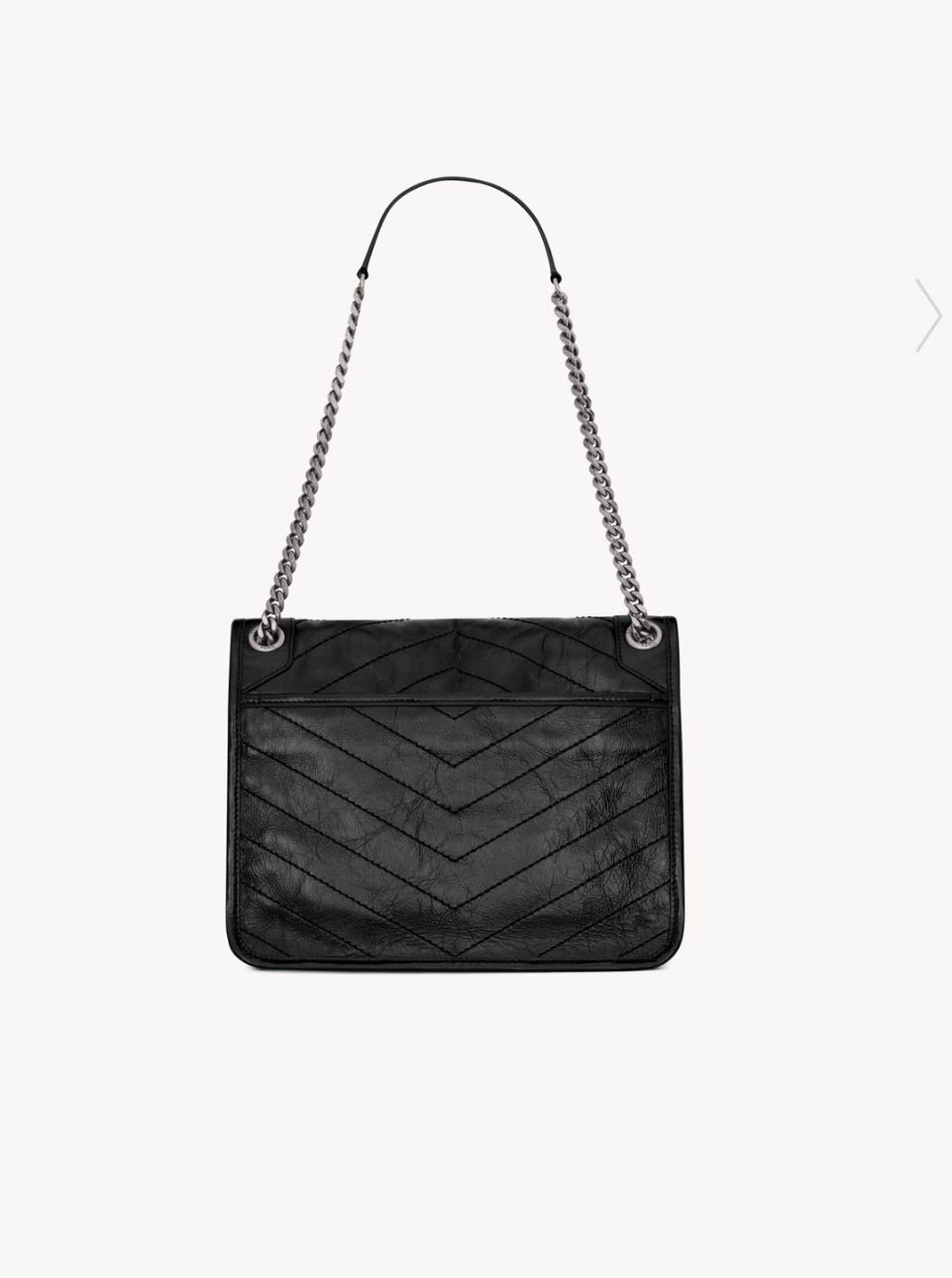 Saint Laurent Niki Chain Satchel Black Medium