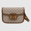 Gucci Horsebit 1955 Shoulder Bag Beige Brown Sugar